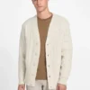Eco Jeffry Cable-Stitch Cardigan Sweater