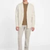 Eco Jeffry Cable-Stitch Cardigan Sweater