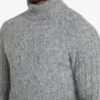 Eco Jemmy Turtleneck Mixed-Stitch Sweater