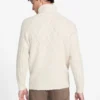 Eco Jemmy Turtleneck Mixed-Stitch Sweater