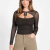 Eco Lauryn Tied Mesh Top