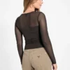 Eco Lauryn Tied Mesh Top