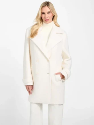 Eco Leona Wool-Blend Peacoat