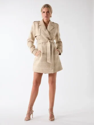 Eco Mariah Sparkling Tweed Coat