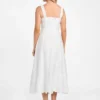 Eco Mindy Embroidered Midi Dress