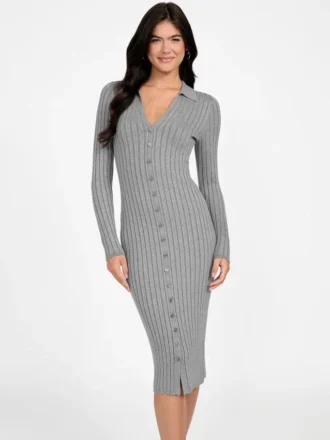Eco Miranda Ribbed Sweater Dress