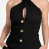 Eco Nada Crossed Halter Top