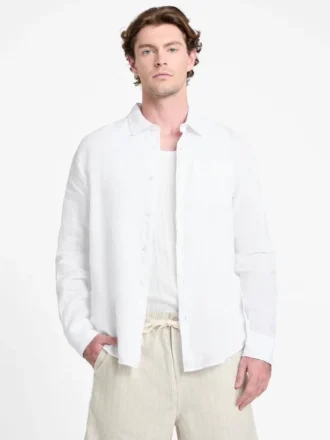 Eco Napa Linen-Blend Shirt