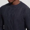 Eco Noah Crewneck Celtic Cable-Knit Sweater