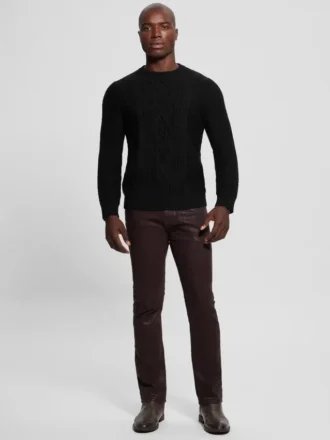 Eco Noah Crewneck Celtic Cable-Knit Sweater