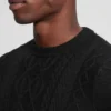 Eco Noah Crewneck Celtic Cable-Knit Sweater