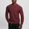 Eco Noah Crewneck Celtic Cable-Knit Sweater