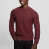 Eco Noah Crewneck Celtic Cable-Knit Sweater