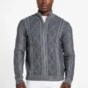 Eco Noel Zip Cable-Knit Sweater
