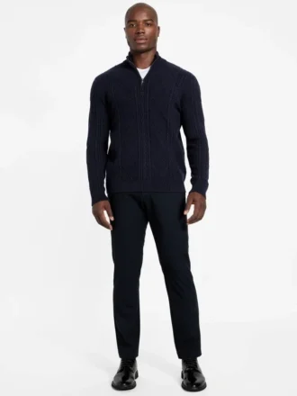 Eco Noel Zip Cable-Knit Sweater