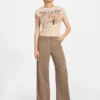Eco Parakeet Corset Tee