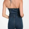 Eco Rebel Halter Denim Jumpsuit