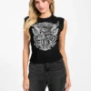 Eco Rocker Rose Corset Tee
