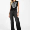 Eco Rocker Rose Corset Tee