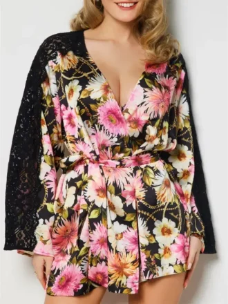 Eco Rose Floral Robe