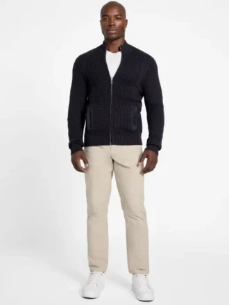 Eco Ryder Waffle-Knit Cardigan