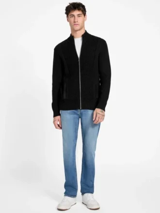 Eco Ryder Waffle-Knit Cardigan