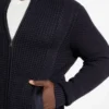 Eco Ryder Waffle-Knit Cardigan