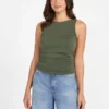 Eco Shirred Ciena Tank Top