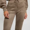 Eco Sueded Scuba-Knit Pants
