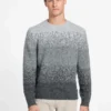 Eco Trey Crewneck Marled Striped Sweater