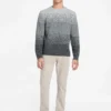 Eco Trey Crewneck Marled Striped Sweater