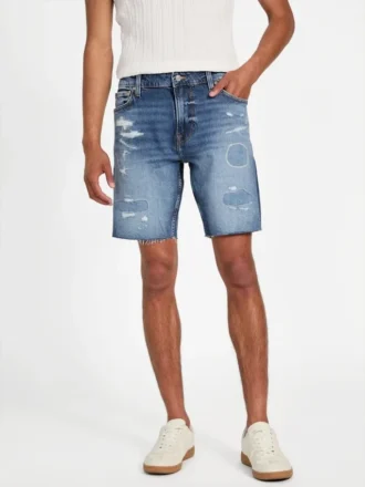 Eco Wyatt Distressed Denim Shorts