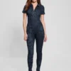 Eco Yuri Printed Denim Jumpsuit