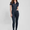 Eco Yuri Printed Denim Jumpsuit