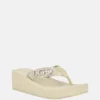 Edany Denim G Buckle Wedge Sandals