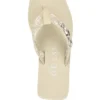 Edany Denim G Buckle Wedge Sandals