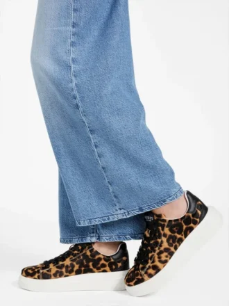 Elbinah Leopard Low-Top Sneakers