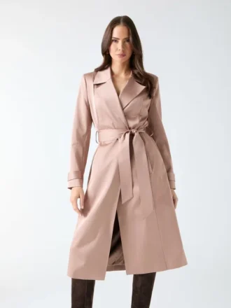 Eleonor Satin Wrap Trench