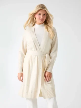 Elien Cashmere Crystal Cardigan