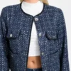 Elisa Sequin Denim Jacket