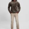 Embossed Velvet Hoodie