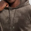 Embossed Velvet Hoodie