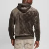 Embossed Velvet Hoodie