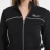 Embroidered Active Zip Sweatshirt