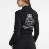 Embroidered Active Zip Sweatshirt