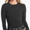 Embroidered Logo Bodysuit