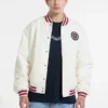 Embroidered Patch Varsity Jacket