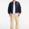 Embroidered Patch Varsity Jacket
