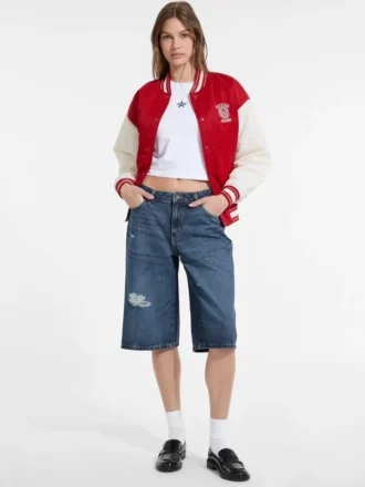 Embroidered Varsity Jacket