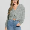 Emiko Eyelash Crop Cardigan